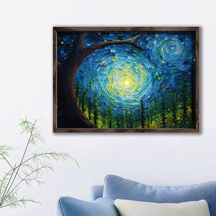 Dekoratív festmény MDF kerettel, Wallity, 50x70x3,5cm