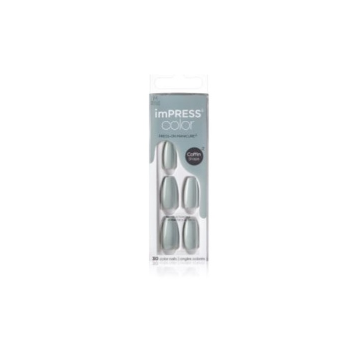 Oja semipermanentă Kiss Impress Color Medium, multicolor, set 30 buc