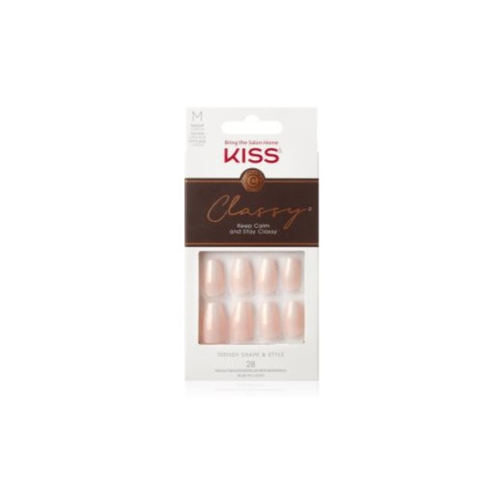Unghii artificiale Kiss Cozy Meets Cute, multicolor, set 28 buc