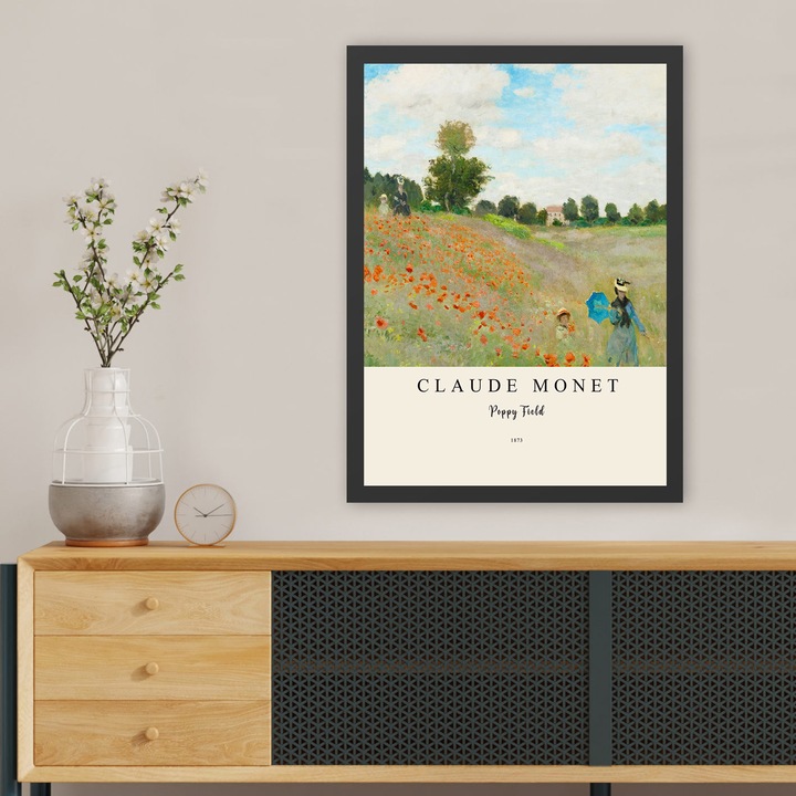 Dekoratív keretezett festmény, Wallity, 35x45cm, UV nyomat, 100% fa