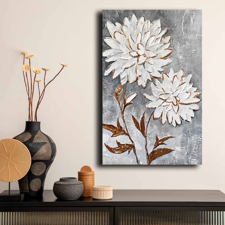 Dekoratív festmény, Wallity, 45x70cm, 100% vászon, fenyőfa keretben