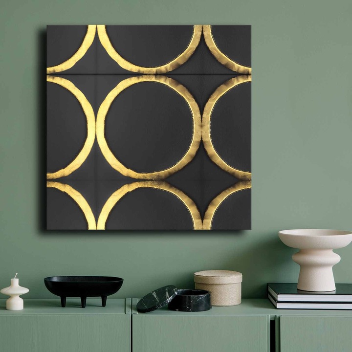 Dekoratív festmény, Wallity, 70x70cm, 100% vászon, fenyőfa