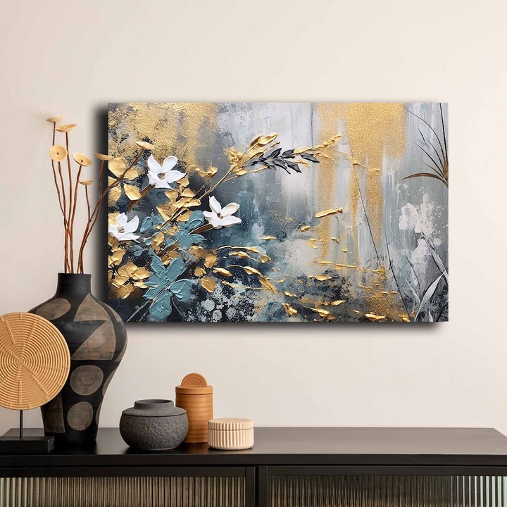 Dekoratív festmény, Wallity, 45x70cm, 100% vászon, fenyőfa keretben