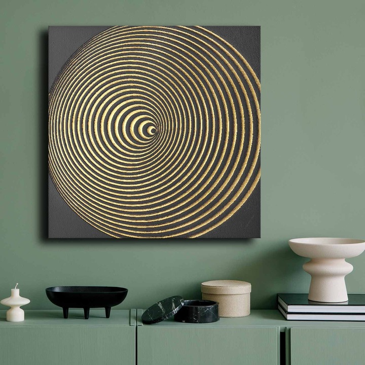 Dekoratív festmény, Wallity, 70x70cm, 100% vászon, fenyőfa keretben