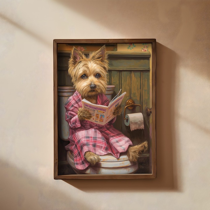 Keretezett díszfestmény, Wallity, 35x47x3,5cm, MDF, fenyőfa