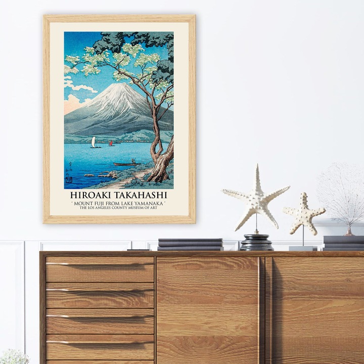 Dekoratív keretezett festmény, Wallity, 55x75cm, 100% fa, UV nyomat