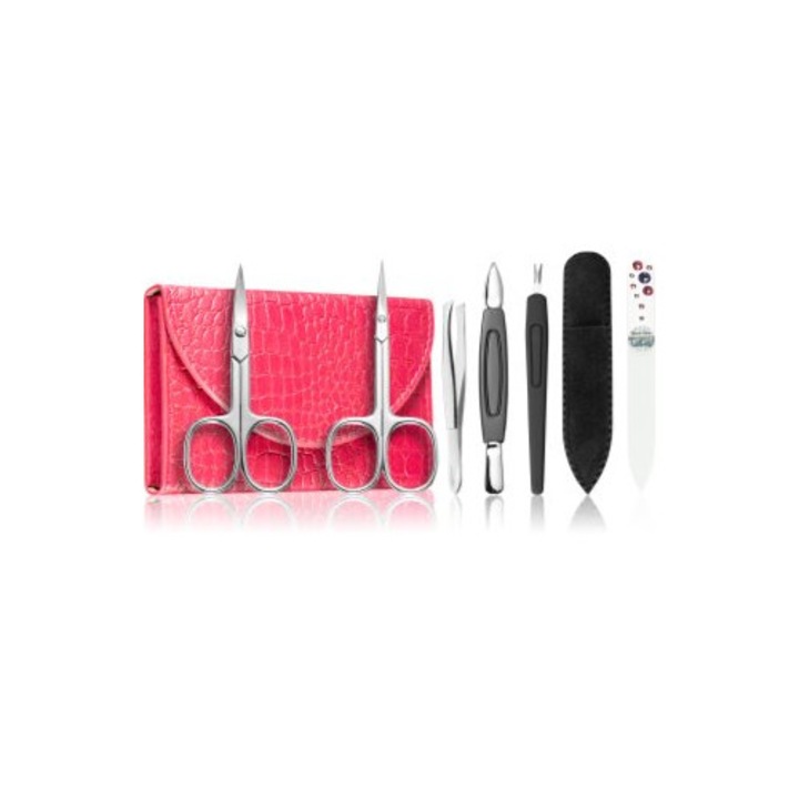Set de manichiură Dukas, multicolor, 214, carcasa roz