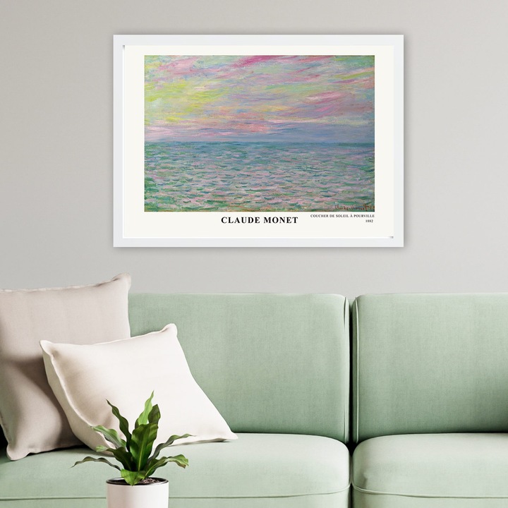 Keretezett díszfestmény, Wallity, 35x45cm, 100% fa, UV nyomat