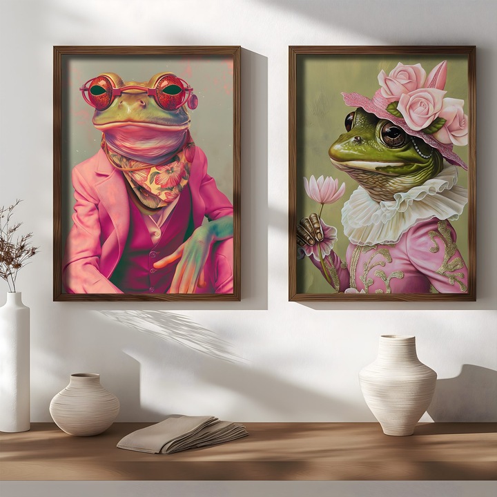 Dekoratív festmények, Wallity, 2 darabos szett, 35x47x3,5cm, MDF