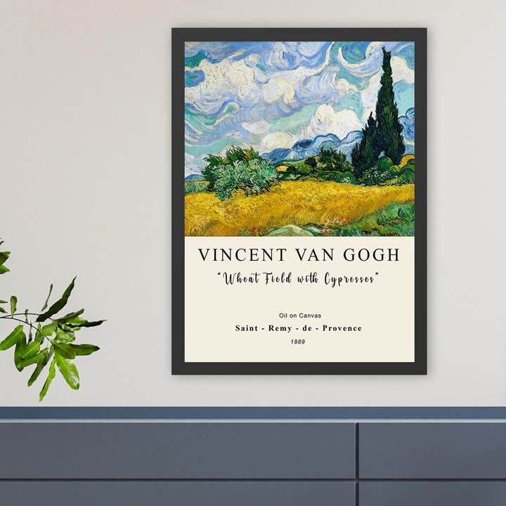 Keretezett díszfestmény, Wallity, 55x75cm, 100% fa, 100% polisztirol