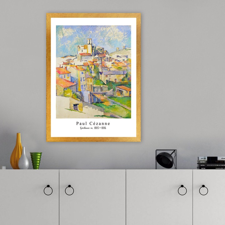 Dekoratív keretezett festmény, Wallity, 35x45cm, UV nyomat, 100% fa