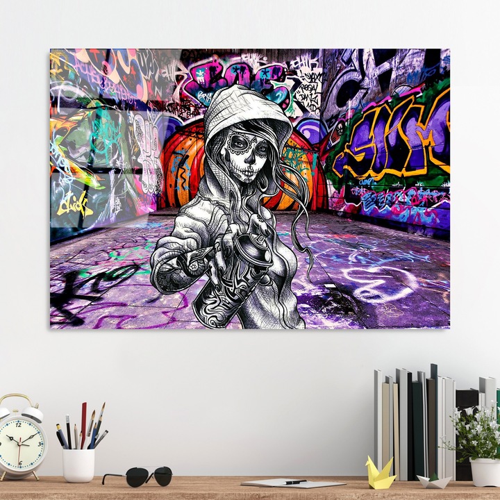 Декоративна картина от закалено стъкло, Wallity, 70x100см