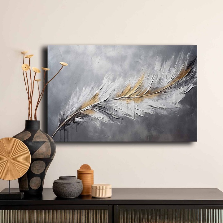 Dekoratív festmény, Wallity, 45x70cm, 100% vászon, fenyőfa keretben