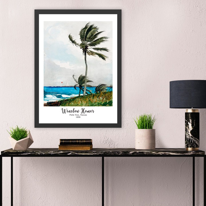 Dekoratív keretezett festmény, Wallity, 35x45cm, 100% fa, UV nyomat