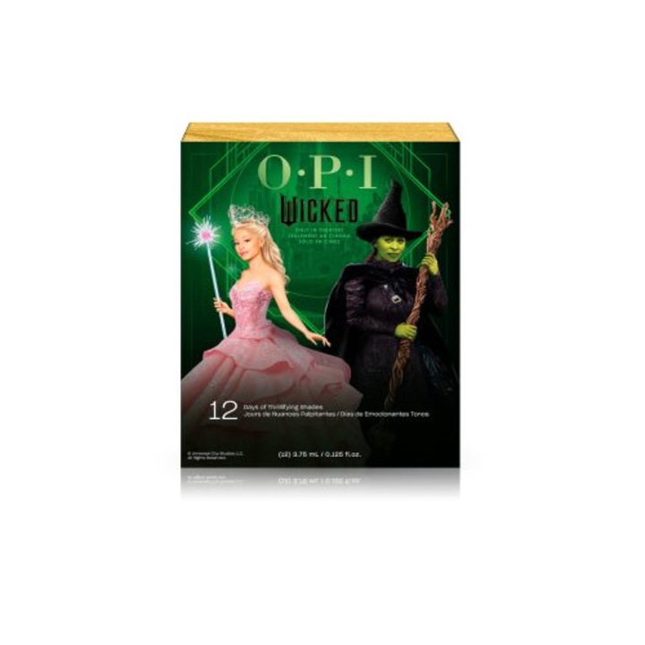 Oja semipermanenta OPI, set calendar de Crăciun, multicolor