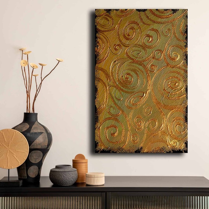 Dekoratív festmény, Wallity, 45x70cm, 100% vászon, fenyőfa keretben