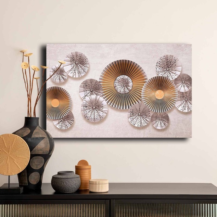 Dekoratív festmény, Wallity, 45x70cm, 100% vászon, fenyőfa keretben