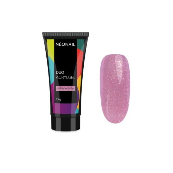 Lac de unghii NeoNail Duo Acrylgel Shimmer Tulip, multicolor