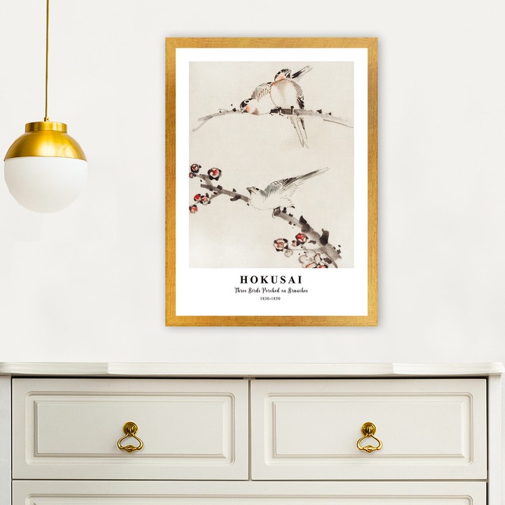 Dekoratív keretezett festmény, Wallity, 35x45cm, 100% fa, UV nyomat