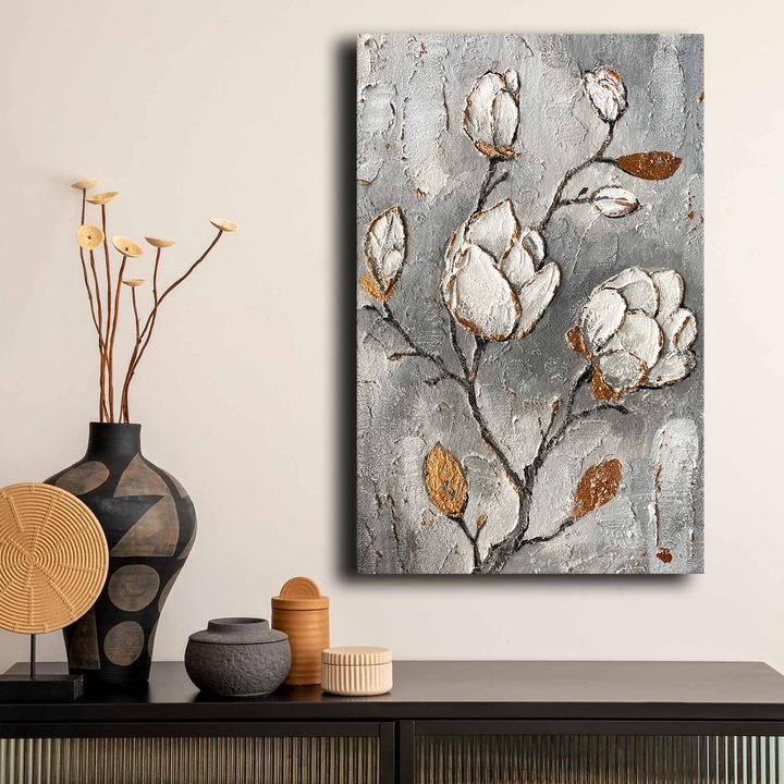 Dekoratív festmény, Wallity, 45x70cm, 100% vászon, fenyőfa keretben