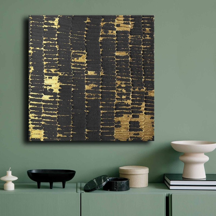 Dekoratív festmény, Wallity, 70x70cm, 100% vászon, fenyőfa