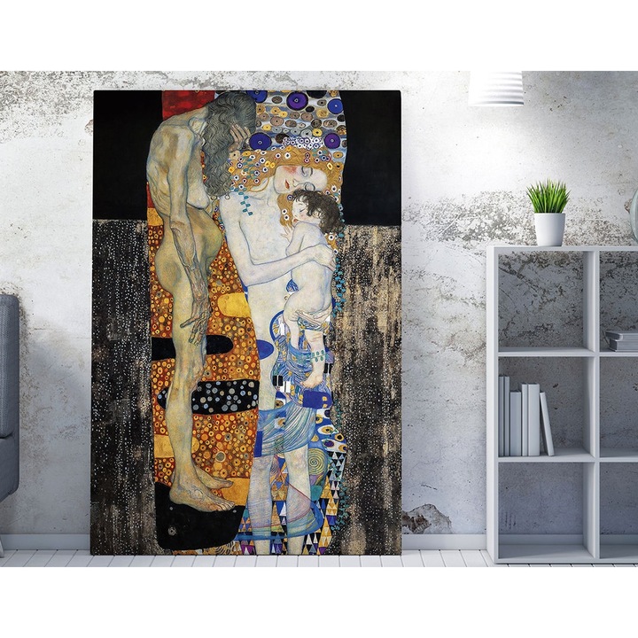 Dekoratív vászonfestmény, Wallity, Gustav Klimt, 70x100cm, fakeret 2x3cm