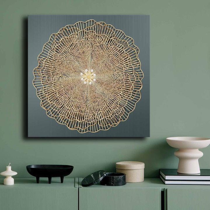 Dekoratív festmény, Wallity, 70x70cm, 100% vászon, fenyőfa keretben