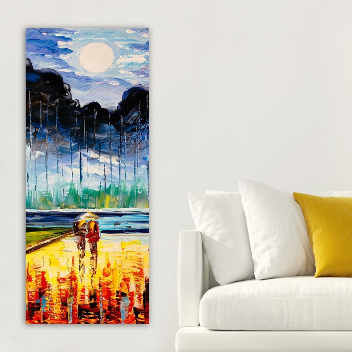 Dekoratív festmény, Wallity, 50x120cm, 100% vászon, 100% fa, vastagság 3cm