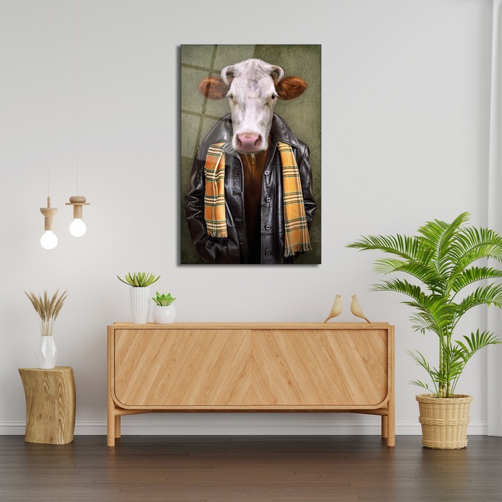 Dekoratív edzett üvegfestmény, Wallity, 46x72cm