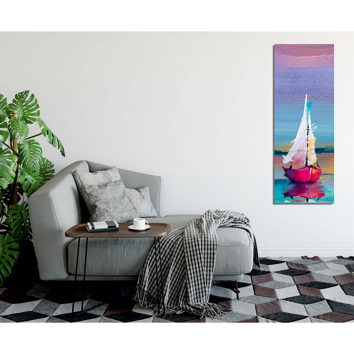 Dekoratív festmény, Wallity, 30x80cm, 60% pamut, 40% poliészter