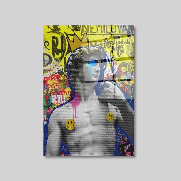 Dekoratív edzett üvegfestmény, Wallity, 70x100cm