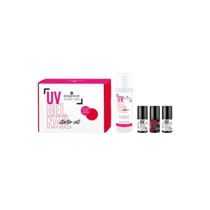 Set oje semipermanente Essence Studio Nails UV Gel, multicolor, 4 buc