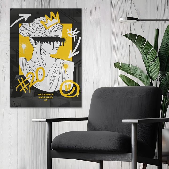 Dekoratív kép edzett üvegből, Wallity, 40x60cm