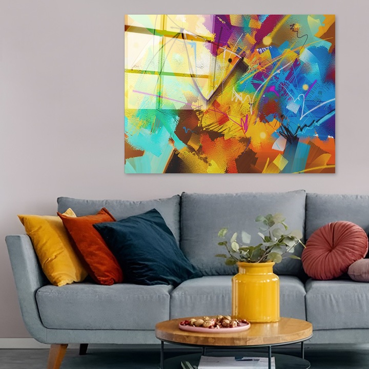 Dekoratív kép edzett üvegből, Wallity, 50x70cm