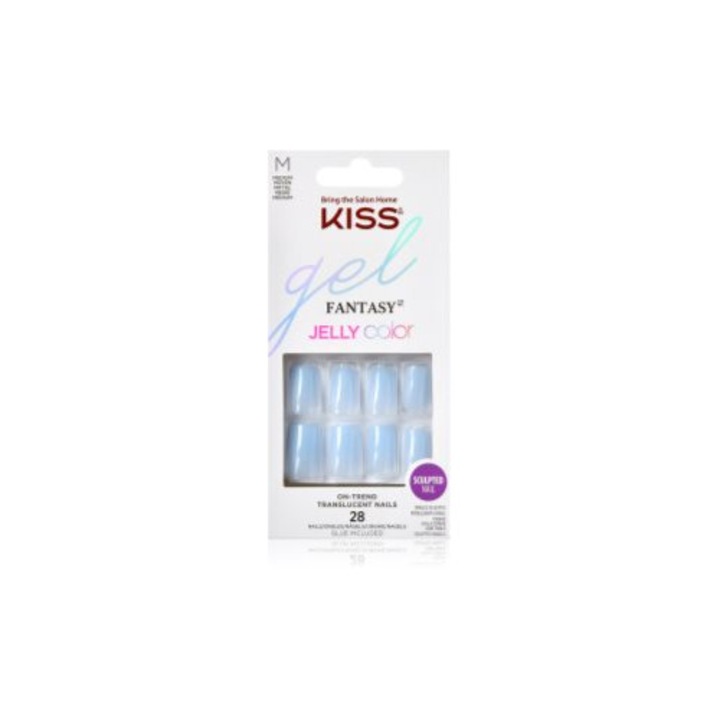 Lac de unghii, Kiss, Gel Fantasy Jelly Color, multicolor