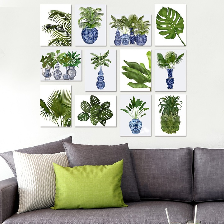 Dekoratív MDF festmények, Wallity, 20x15cm, 12 darabos készlet