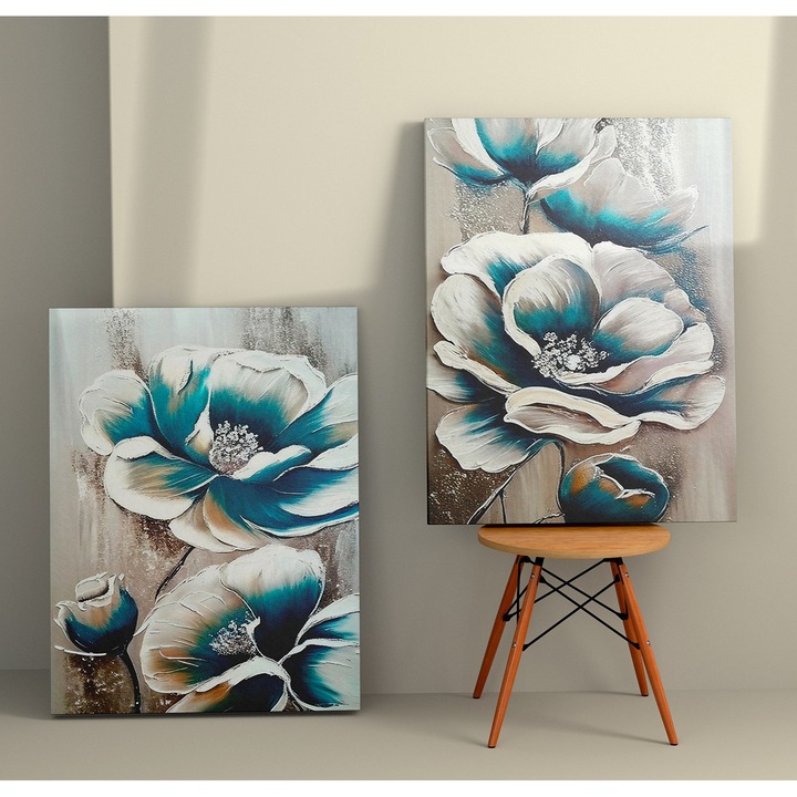 Dekoratív festmények vászonra (2 db-os készlet), Wallity, 50x70cm, fa