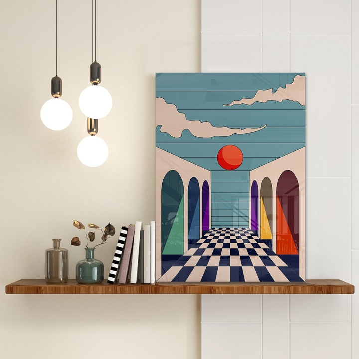 Dekoratív kép edzett üvegből, Wallity, 40x60cm