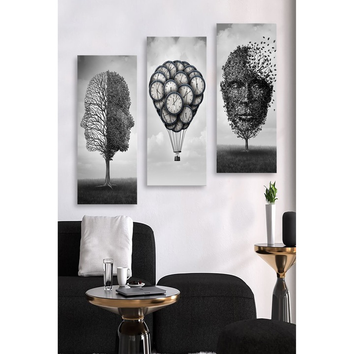 Dekoratív festmények, Wallity, 3 darab, 20x50cm/db, összesen 70x50cm