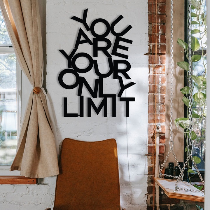 Accesoriu decorativ de perete din metal, Wallity, 37x52cm, grosime 1,2mm