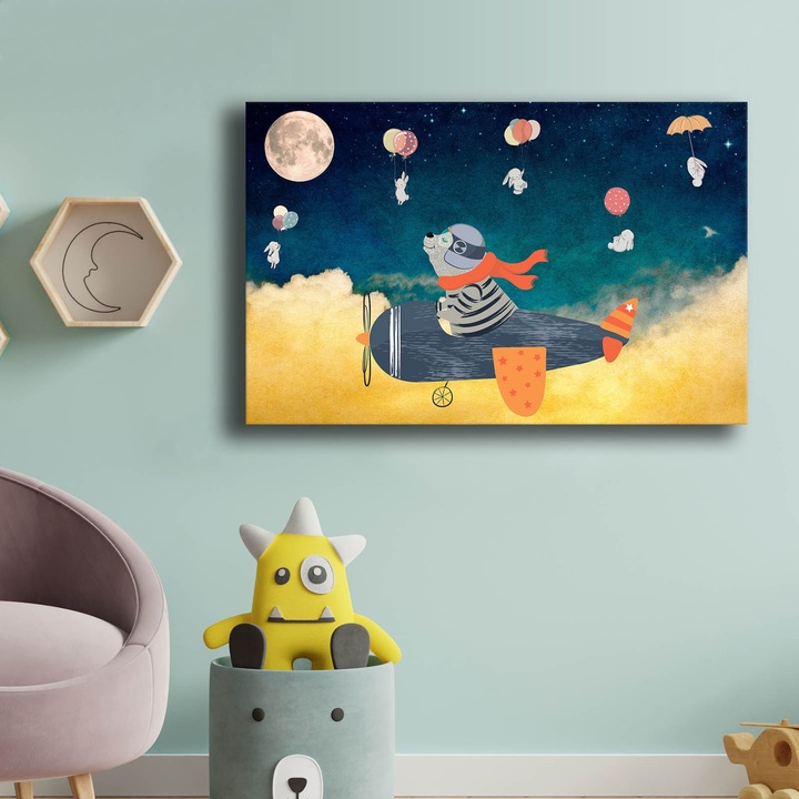 Dekoratív festmény, Wallity, 45x70cm, vászon