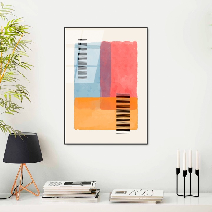 Edzett üvegfestmény, Wallity, 45x65cm, tartós nyomat