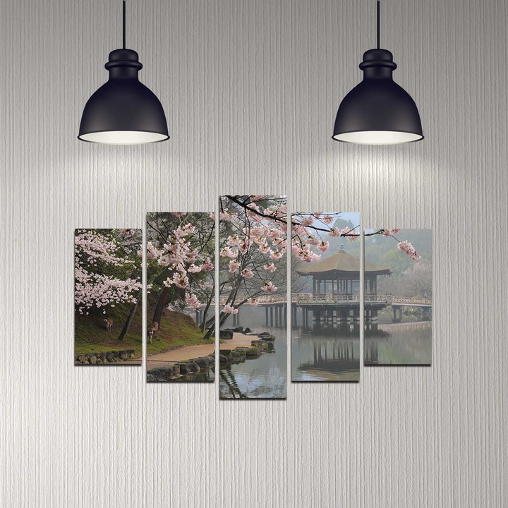 Dekoratív MDF kép (5 darabos kiszerelés), Wallity, 110x60cm, 3mm