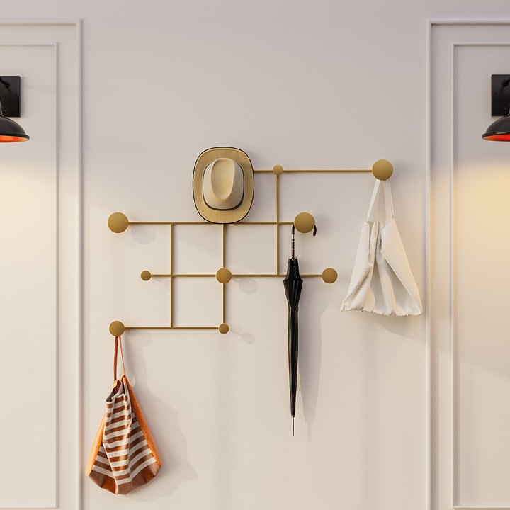 Fém fali akasztó, Wallity, 10mm, 112x64x10cm, 1416kg, max 10kg