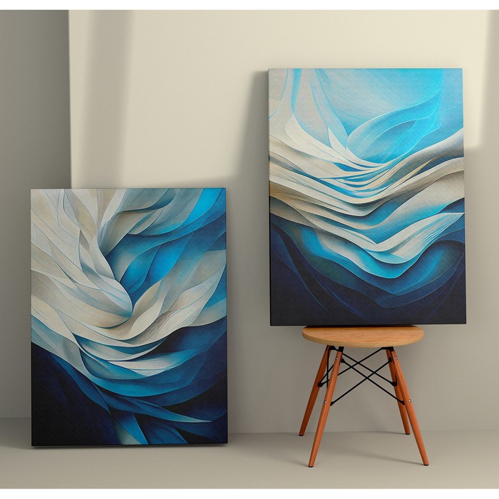 Dekoratív festmények vászonra (2 db-os készlet), Wallity, 70x100cm, fa