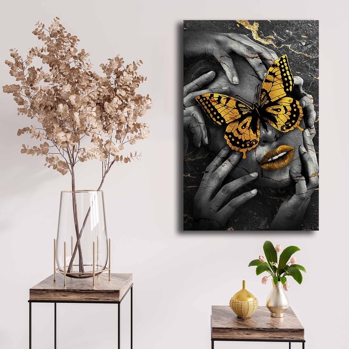 Dekoratív festmény, Wallity, 45x70cm, 100% vászon, fenyőfa