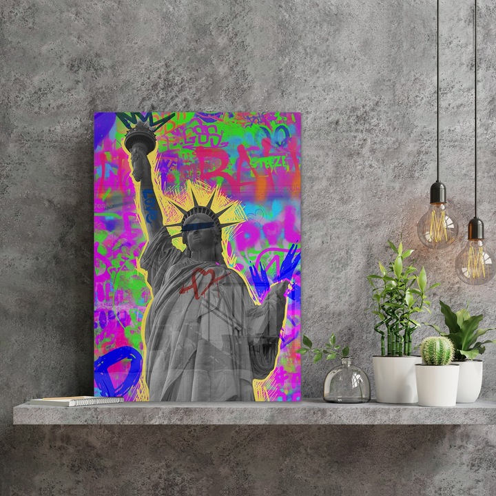 Dekoratív kép edzett üvegből, Wallity, 50x70cm