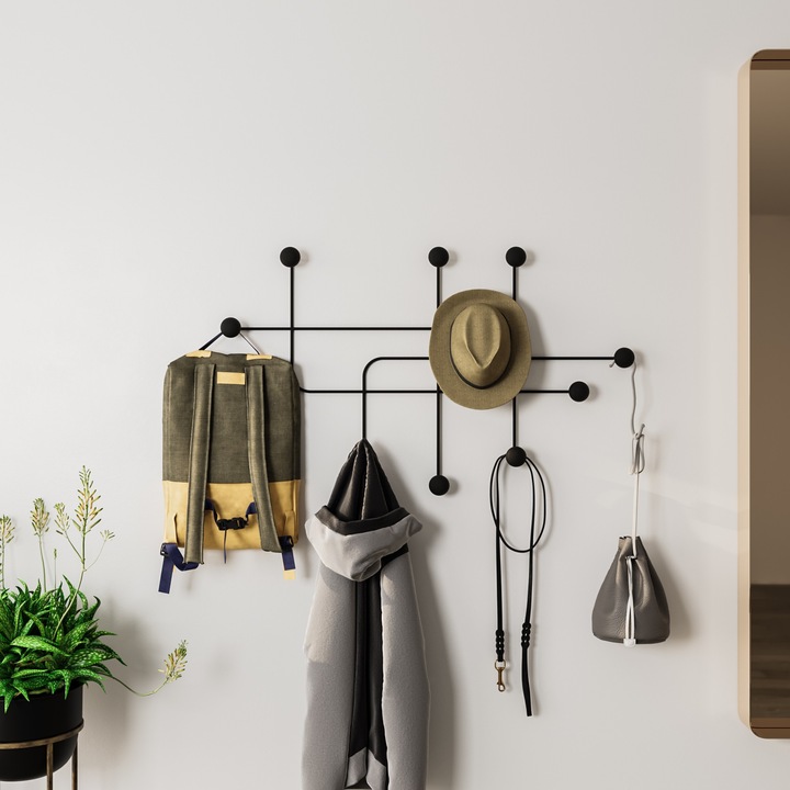 Fém fali akasztó, Wallity, 9mm, 107x64x10cm, 10kg