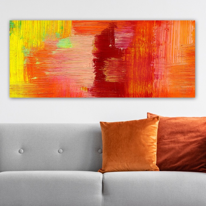 Dekoratív festmény, Wallity, 50x120cm, 100% vászon, 100% fa, vastagság 3cm