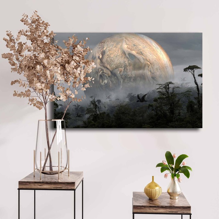 Dekoratív festmény, Wallity, 45x70cm, 100% vászon, fenyőfa keretben